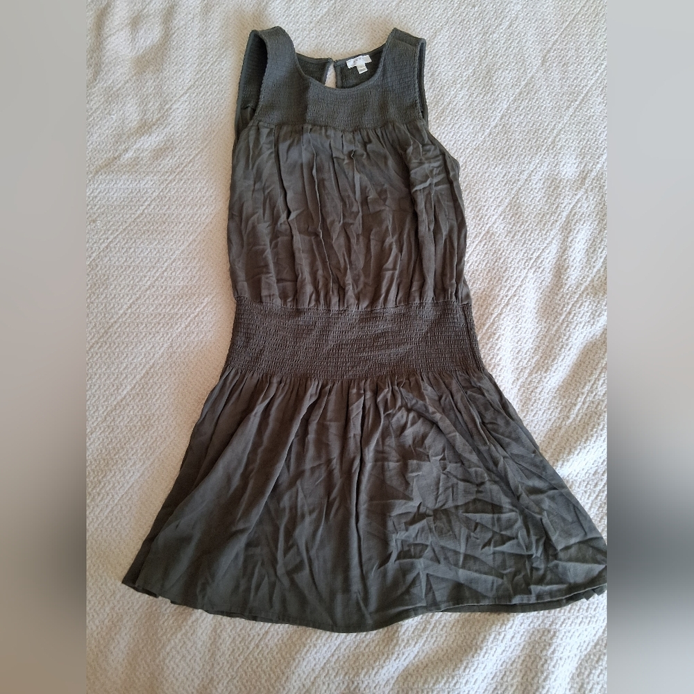 Soft Joie Gray Fit and Flare Scoop Neck Dress